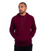 Next Level Adult Sueded French Terry Pullover Sweatshirt MAROON ModelQrt