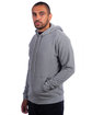 Next Level Adult Sueded French Terry Pullover Sweatshirt HEATHER GRAY ModelSide