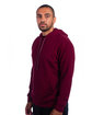 Next Level Adult Sueded French Terry Pullover Sweatshirt MAROON ModelSide