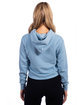 Next Level Apparel Ladies' Cropped Pullover Hooded Sweatshirt STONEWASH DENIM ModelBack