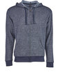Next Level Adult Pacifica Denim Fleece Full-Zip Hooded Sweatshirt MIDNIGHT NAVY FlatFront