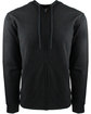 Next Level Adult Laguna French Terry Full-Zip Hooded Sweatshirt BLACK/ BLACK FlatFront
