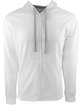 Next Level Adult Laguna French Terry Full-Zip Hooded Sweatshirt WHITE/ HTHR GRAY OFFront