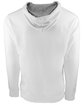 Next Level Adult Laguna French Terry Full-Zip Hooded Sweatshirt WHITE/ HTHR GRAY OFBack