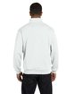 Jerzees Adult 8 oz. NuBlend Quarter-Zip Cadet Collar Sweatshirt WHITE ModelBack