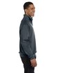 Jerzees Adult 8 oz. NuBlend Quarter-Zip Cadet Collar Sweatshirt BLACK HEATHER ModelSide
