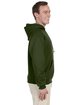 Jerzees Adult NuBlend FleecePullover Hooded Sweatshirt MILITARY GREEN ModelSide