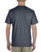 American Apparel Adult 5.1 oz., 100% Soft Spun Cotton T-Shirt HEATHER NAVY ModelBack