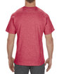 Alstyle Adult 5.1 oz., 100% Soft Spun Cotton T-Shirt RED HEATHER ModelBack