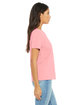 Bella + Canvas Ladies' Relaxed Jersey Short-Sleeve T-Shirt PINK ModelSide