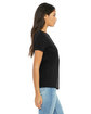 Bella + Canvas Ladies' Relaxed Jersey Short-Sleeve T-Shirt BLACK ModelSide
