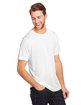Core365 Adult Fusion ChromaSoft Performance T-Shirt WHITE ModelQrt