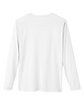 Core365 Adult Fusion ChromaSoft™ Performance Long-Sleeve T-Shirt WHITE FlatBack