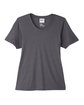 Core365 Ladies' Fusion ChromaSoft™ Performance T-Shirt CARBON FlatFront