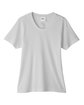 Core365 Ladies' Fusion ChromaSoft™ Performance T-Shirt PLATINUM FlatFront