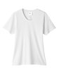 Core365 Ladies' Fusion ChromaSoft™ Performance T-Shirt WHITE FlatFront