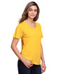 Core365 Ladies' Fusion ChromaSoft™ Performance T-Shirt CAMPUS GOLD ModelQrt