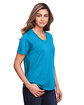 Core365 Ladies' Fusion ChromaSoft™ Performance T-Shirt ELECTRIC BLUE ModelQrt