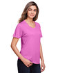 Core365 Ladies' Fusion ChromaSoft™ Performance T-Shirt CHARITY PINK ModelQrt