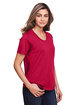 Core365 Ladies' Fusion ChromaSoft™ Performance T-Shirt CLASSIC RED ModelQrt