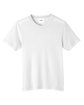 Core365 Youth Fusion ChromaSoft Performance T-Shirt WHITE FlatFront
