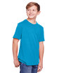 Core 365 Youth Fusion ChromaSoft Performance T-Shirt ELECTRIC BLUE ModelQrt