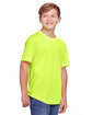 Core 365 Youth Fusion ChromaSoft Performance T-Shirt SAFETY YELLOW ModelQrt