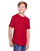 Core365 Youth Fusion ChromaSoft Performance T-Shirt CLASSIC RED ModelQrt