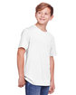 Core 365 Youth Fusion ChromaSoft Performance T-Shirt WHITE ModelQrt
