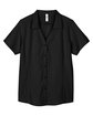 Core365 Ladies' Ultra UVP Marina Shirt BLACK FlatFront