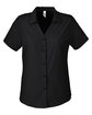 Core365 Ladies' Ultra UVP Marina Shirt BLACK OFFront