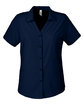 Core365 Ladies' Ultra UVP Marina Shirt CLASSIC NAVY OFFront