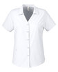 Core365 Ladies' Ultra UVP Marina Shirt WHITE OFFront