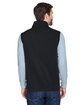 Core365 Men's Cruise Two-Layer Fleece Bonded Soft Shell Vest BLACK ModelBack