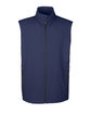 Core365 Men's Cruise Two-Layer Fleece Bonded Soft Shell Vest CLASSIC NAVY OFFront