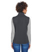 Core 365 Ladies' Cruise Two-Layer Fleece Bonded Soft Shell Vest CARBON ModelBack