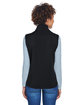 Core 365 Ladies' Cruise Two-Layer Fleece Bonded Soft Shell Vest BLACK ModelBack