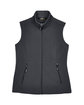Core 365 Ladies' Cruise Two-Layer Fleece Bonded Soft Shell Vest CARBON FlatFront