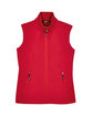 Core 365 Ladies' Cruise Two-Layer Fleece Bonded Soft Shell Vest CLASSIC RED FlatFront