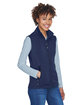 Core 365 Ladies' Cruise Two-Layer Fleece Bonded Soft Shell Vest CLASSIC NAVY ModelQrt
