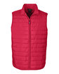 Core 365 Men's Prevail Packable Puffer Vest CLASSIC RED OFFront