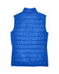 Core365 Ladies' Prevail Packable Puffer Vest TRUE ROYAL FlatBack