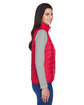 Core 365 Ladies' Prevail Packable Puffer Vest CLASSIC RED ModelSide