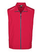 Core 365 Men's Techno Lite Unlined Vest CLASSIC RED OFFront