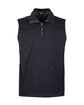 Core365 Men's Techno Lite Three-Layer Knit Tech-Shell Quarter-Zip Vest  OFFront