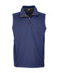 Core365 Men's Techno Lite Three-Layer Knit Tech-Shell Quarter-Zip Vest CLASSIC NAVY OFFront