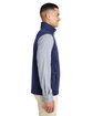 Core365 Men's Techno Lite Three-Layer Knit Tech-Shell Quarter-Zip Vest CLASSIC NAVY ModelSide