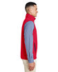 Core365 Men's Techno Lite Three-Layer Knit Tech-Shell Quarter-Zip Vest CLASSIC RED ModelSide