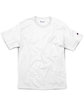 Champion Adult Ringspun Cotton T-Shirt WHITE FlatFront