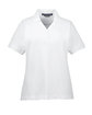 Devon & Jones Ladies' Pima Piqué Y-Collar Polo WHITE OFFront